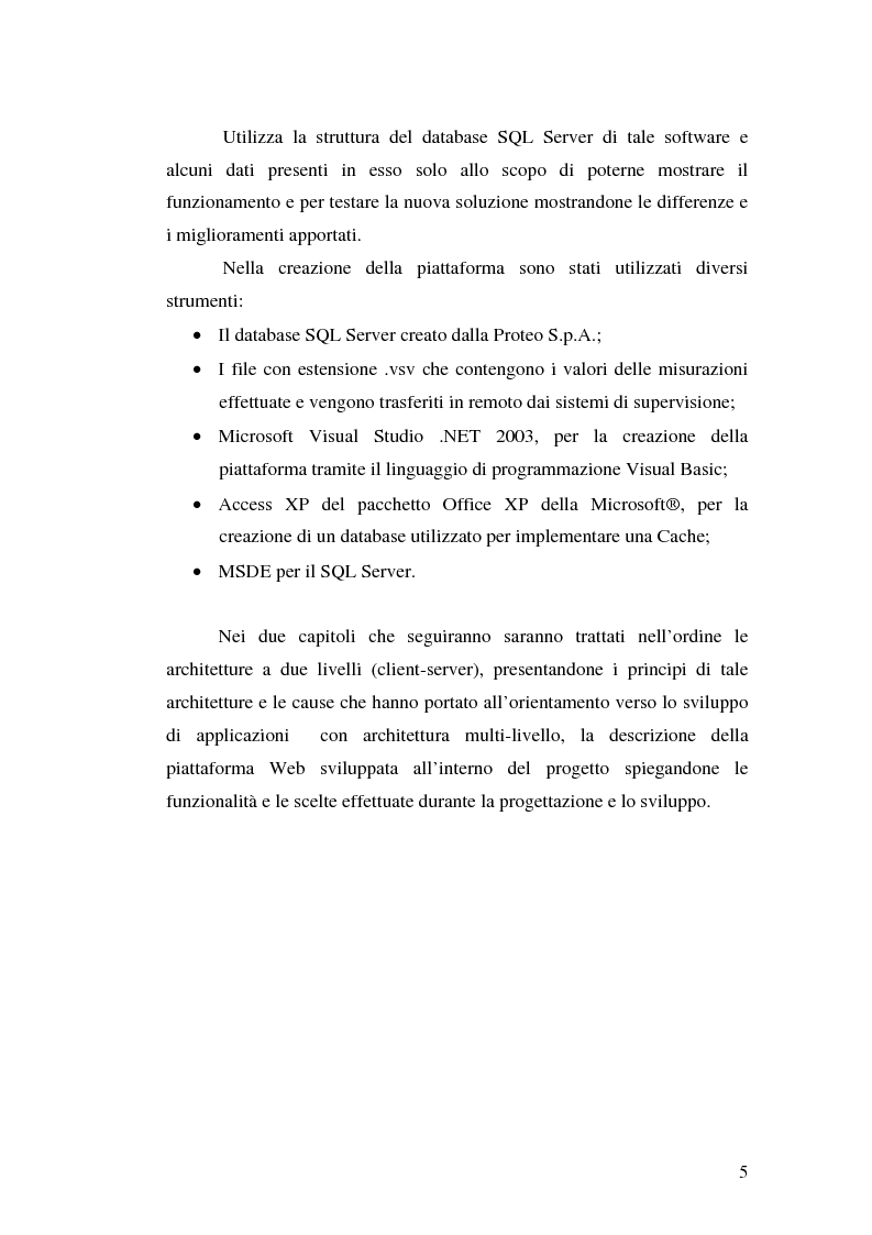 Anteprima della tesi: Progettazione e implementazione di WebServices per l'estrapolazione da database si insiemi di informazioni ottimizzati per produrre reportistica Web-based, Pagina 2