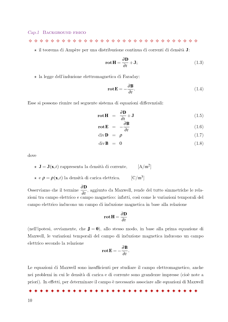 Anteprima della tesi: Metodo degli elementi finiti per l'approssimazione numerica del problema delle correnti parassite, Pagina 6