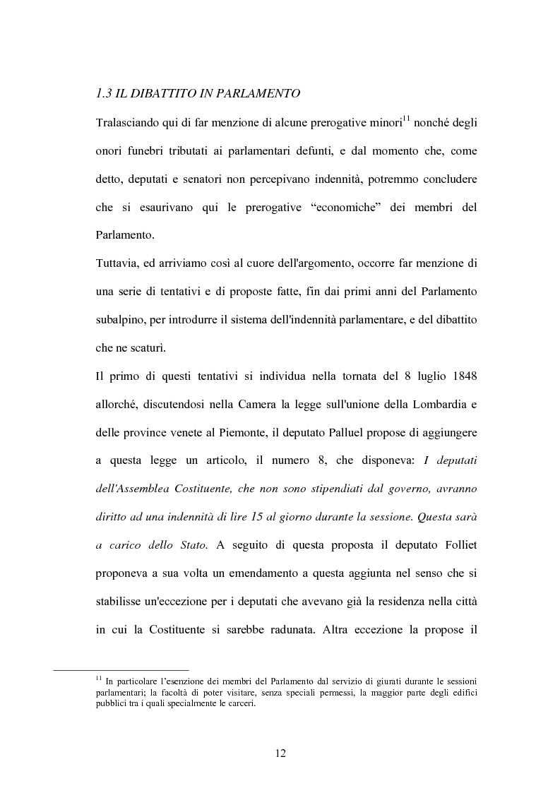 Anteprima della tesi: L'indennità parlamentare, Pagina 10