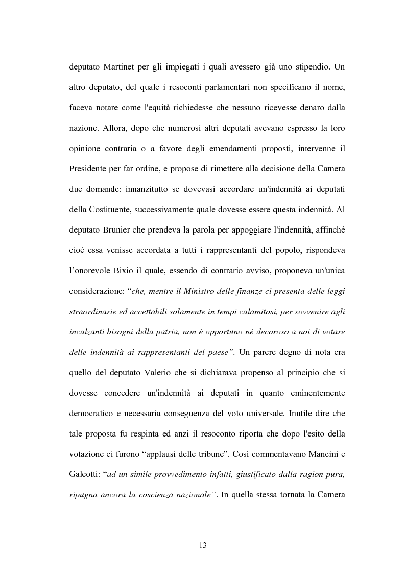 Anteprima della tesi: L'indennità parlamentare, Pagina 11