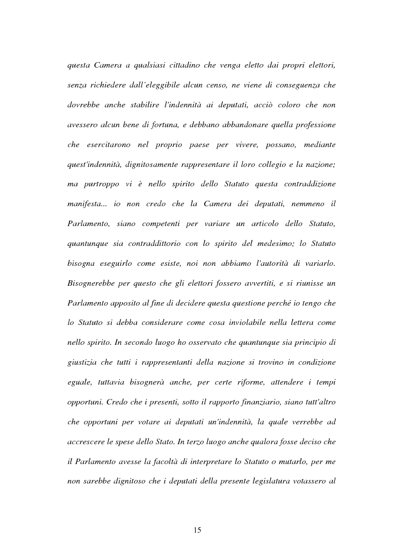 Anteprima della tesi: L'indennità parlamentare, Pagina 13