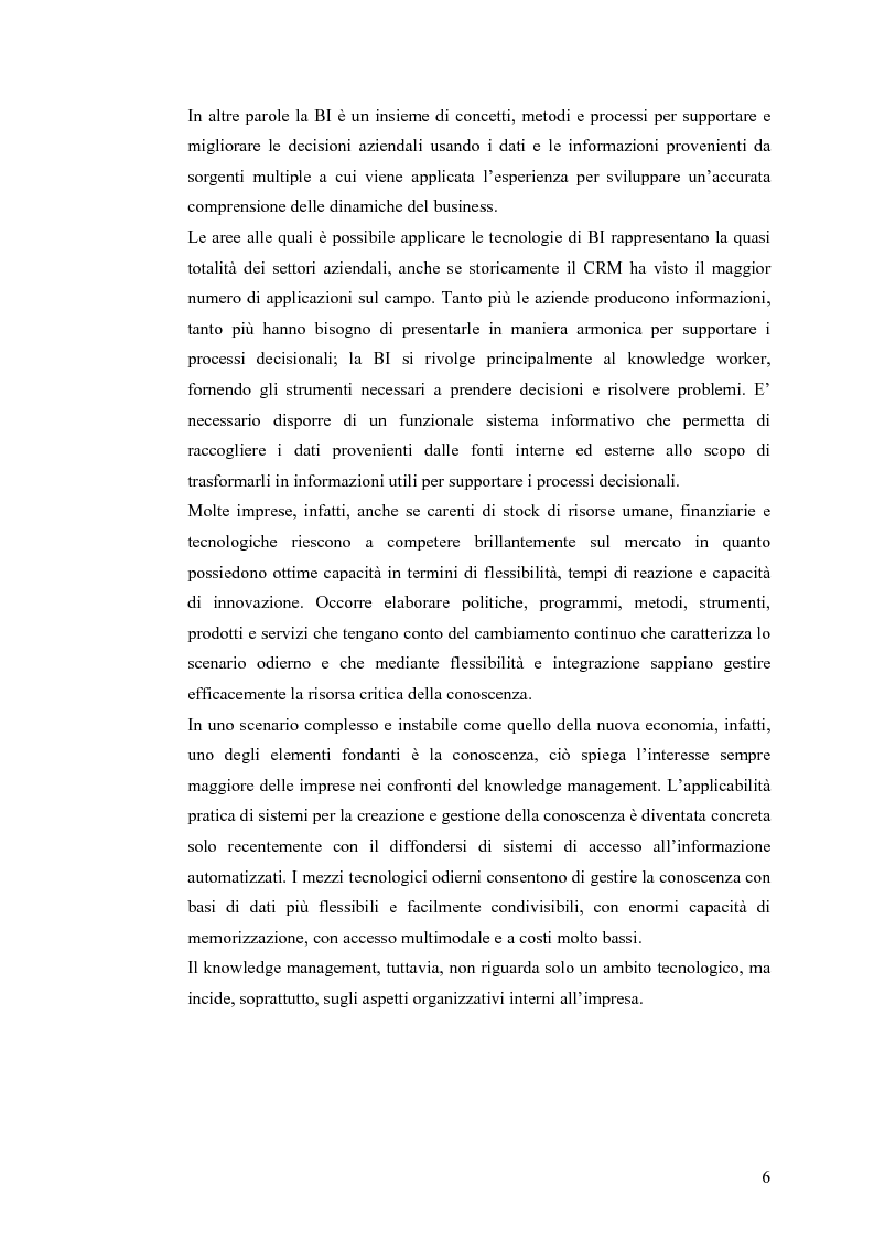 Anteprima della tesi: Il knowledge management nella distribuzione moderna: strumenti e soluzioni di business intelligence, Pagina 3