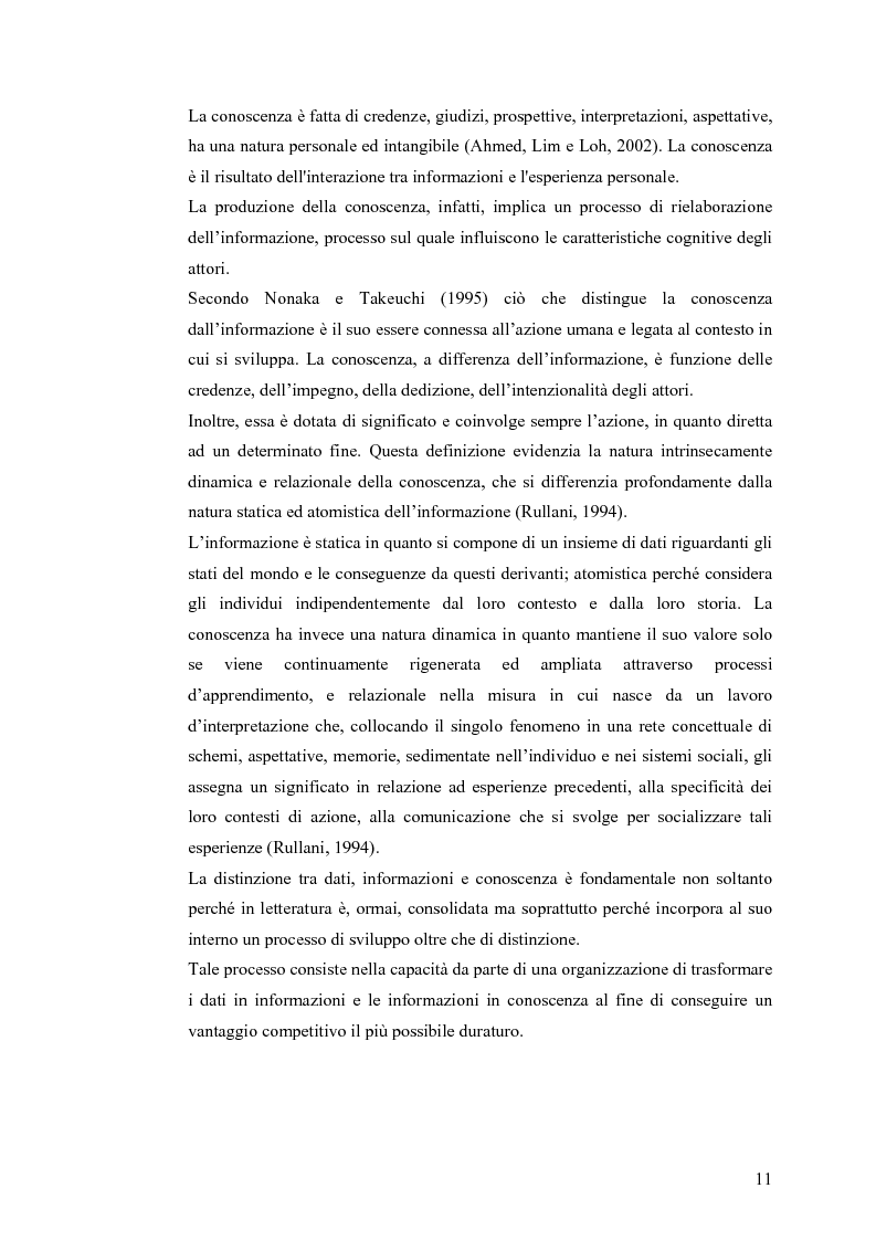 Anteprima della tesi: Il knowledge management nella distribuzione moderna: strumenti e soluzioni di business intelligence, Pagina 8