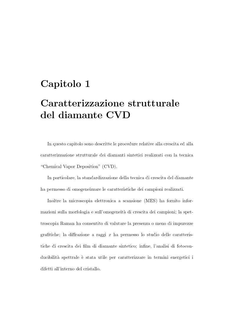 Anteprima della tesi: Parametri dosimetrici caratterizzanti i rivelatori a diamante CVD per la dosimetria di fasci radioterapici, Pagina 8
