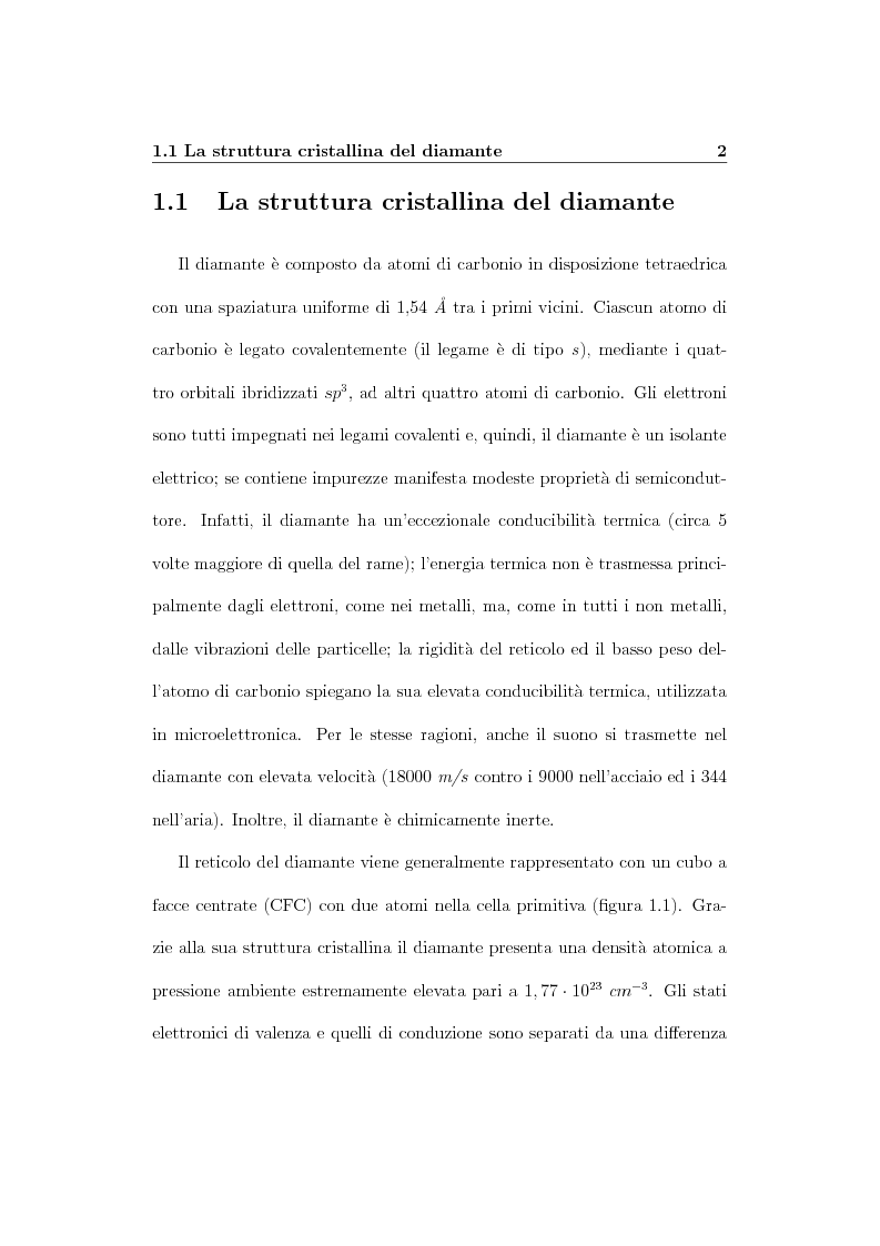 Anteprima della tesi: Parametri dosimetrici caratterizzanti i rivelatori a diamante CVD per la dosimetria di fasci radioterapici, Pagina 9