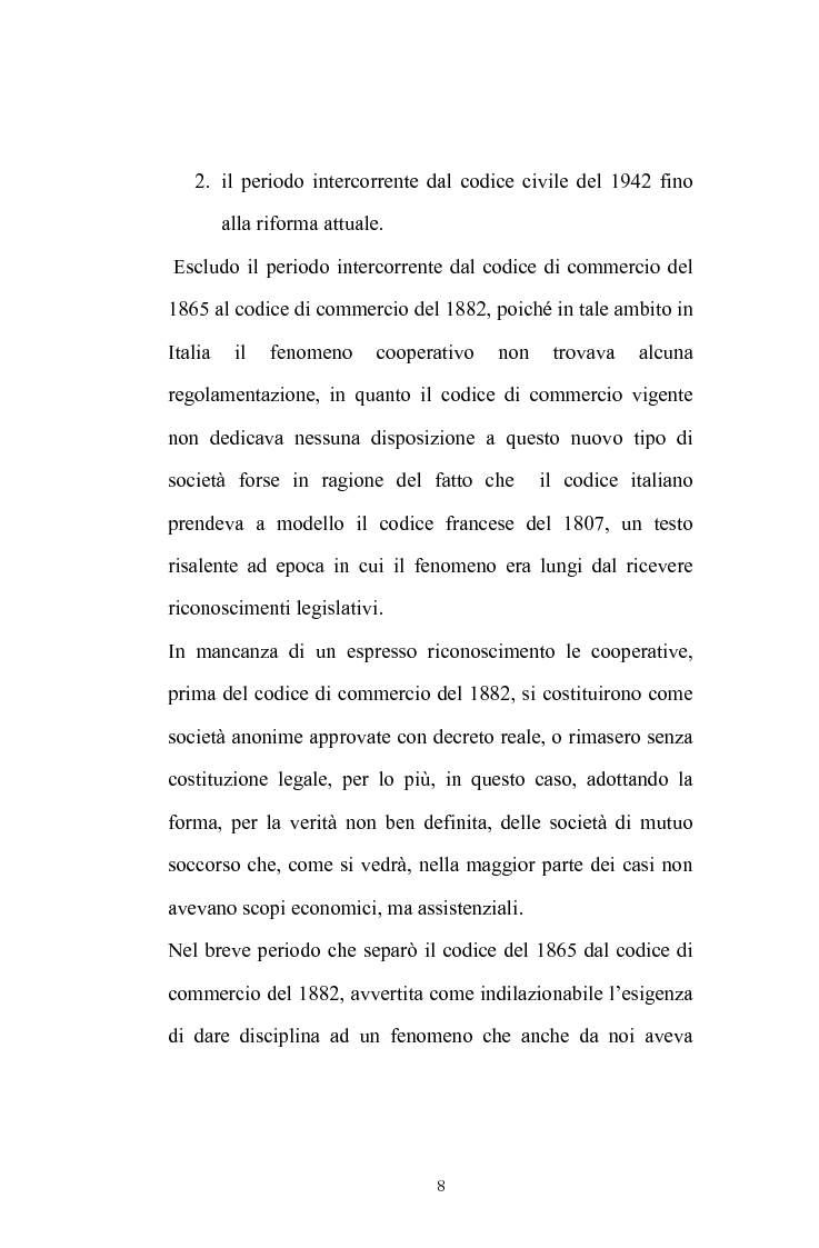 Anteprima della tesi: La posizione del socio lavoratore nelle cooperative di lavoro con particolare riferimento alla mutualità prevalente, Pagina 4