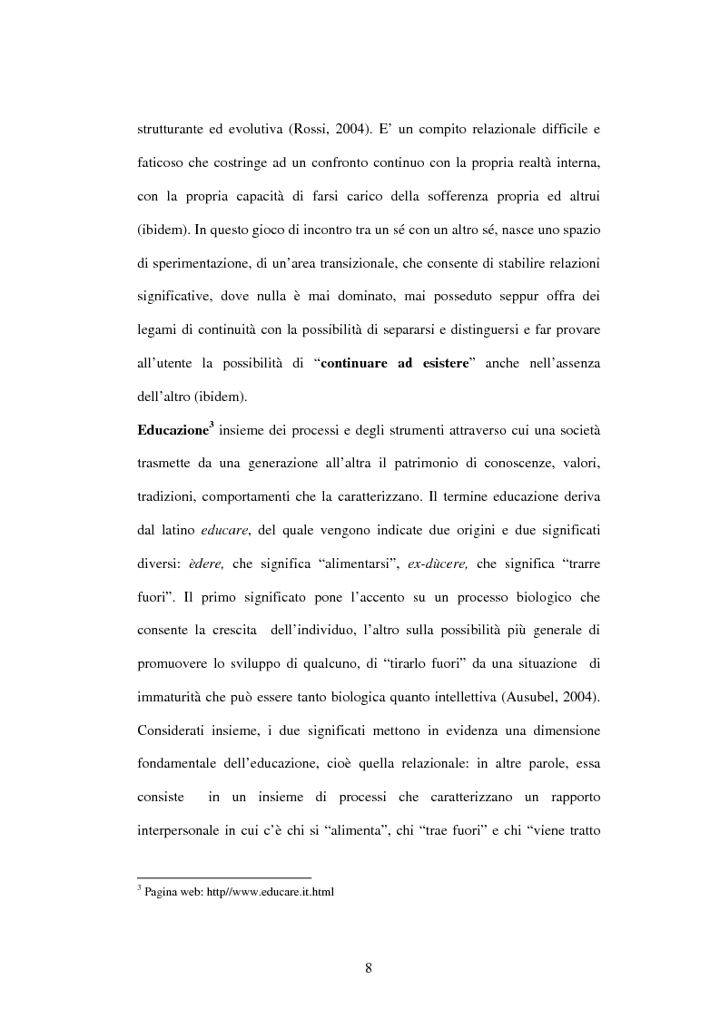 Anteprima della tesi: Educazione e ospedalizzazione del minore, Pagina 5