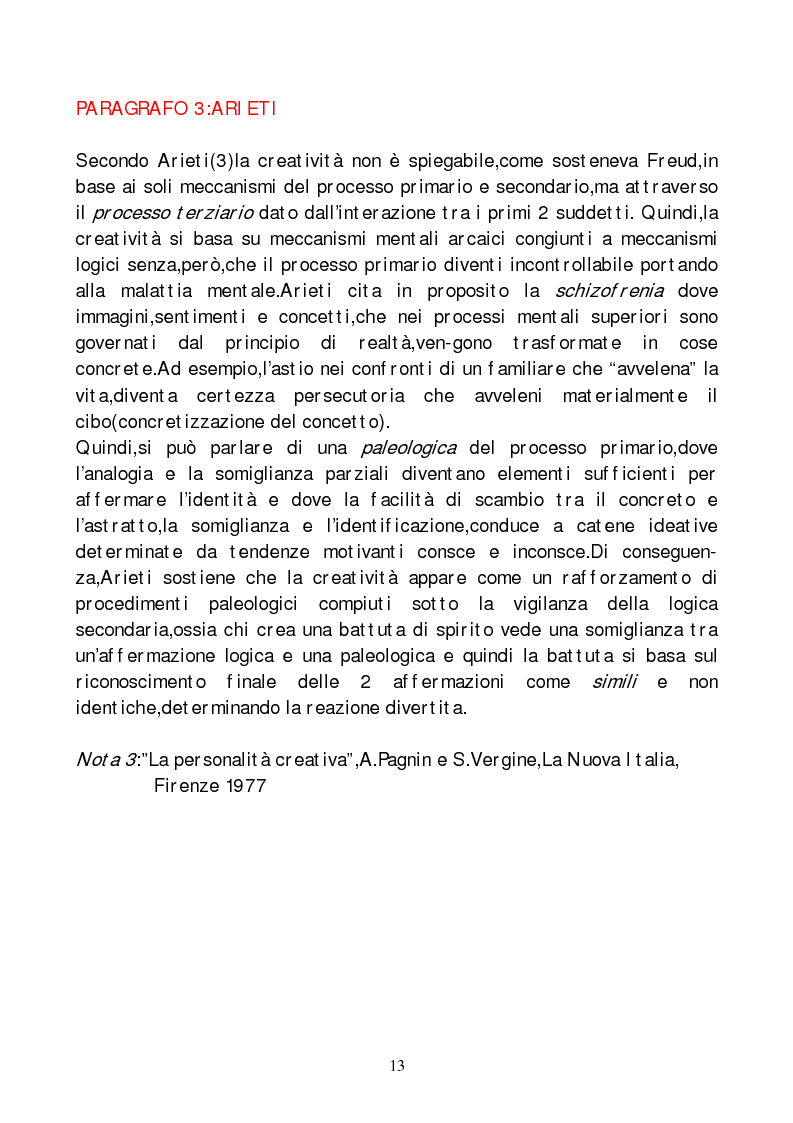 Anteprima della tesi: Metodi di indagine della creatività, Pagina 10