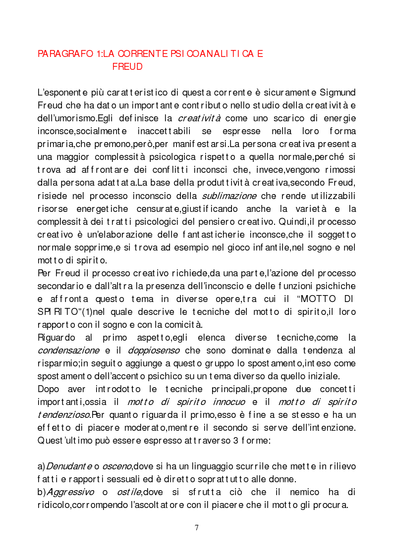 Anteprima della tesi: Metodi di indagine della creatività, Pagina 4