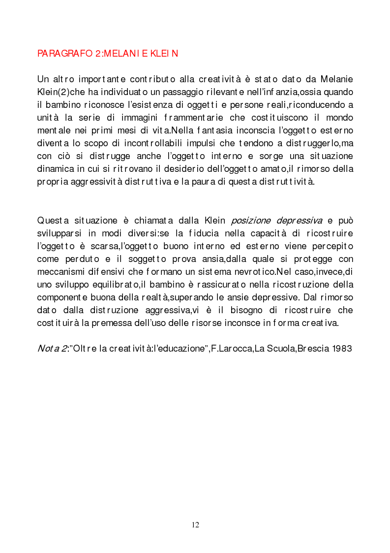 Anteprima della tesi: Metodi di indagine della creatività, Pagina 9