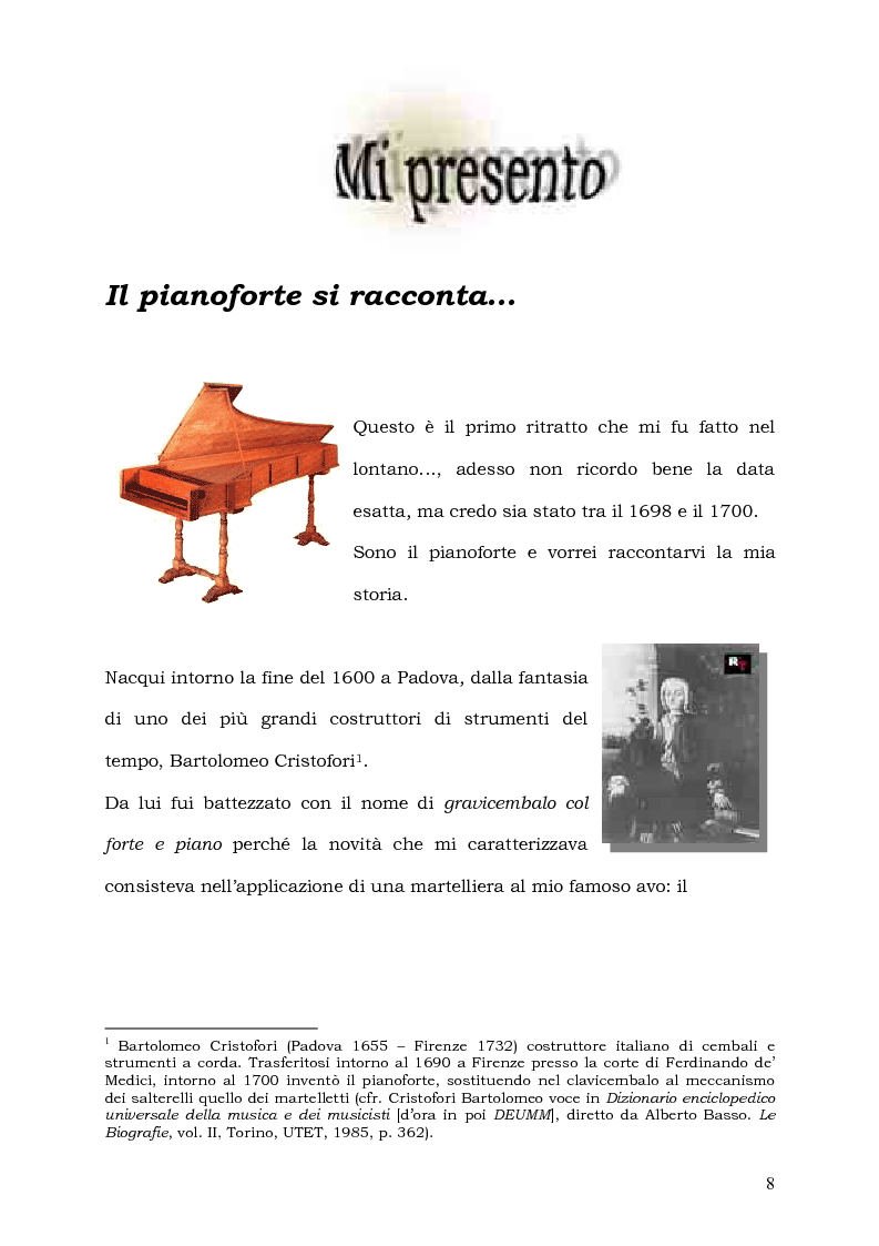 Anteprima della tesi: Il Pianoforte come espressione dell'anima: viaggio tra cinema e realtà, Pagina 8