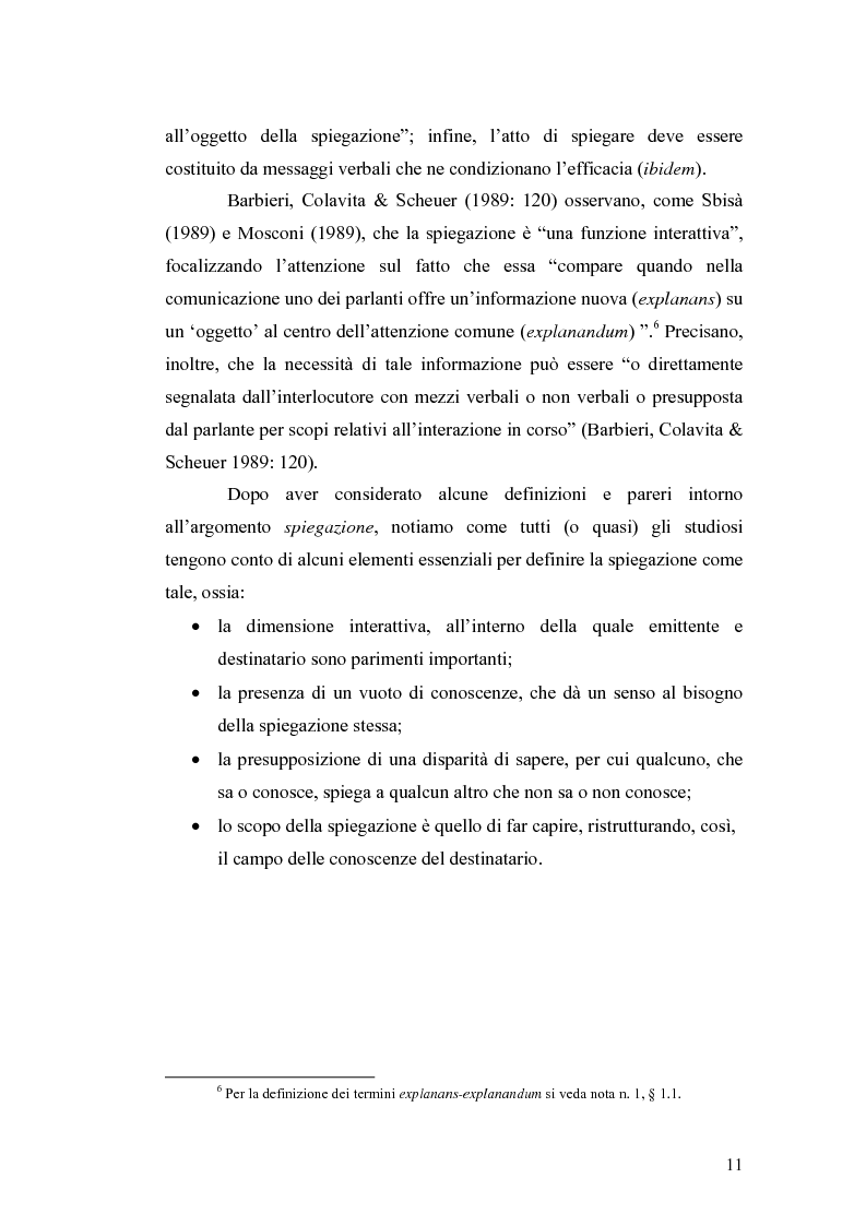 Anteprima della tesi: ''Ma dove stanno i riti, professoressa?''. Interazione ed eventi esplicativi in contesti scolastici., Pagina 11
