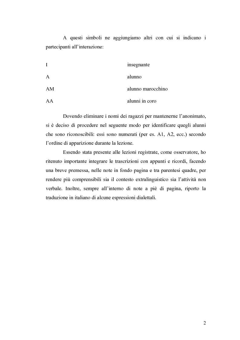 Anteprima della tesi: ''Ma dove stanno i riti, professoressa?''. Interazione ed eventi esplicativi in contesti scolastici., Pagina 2