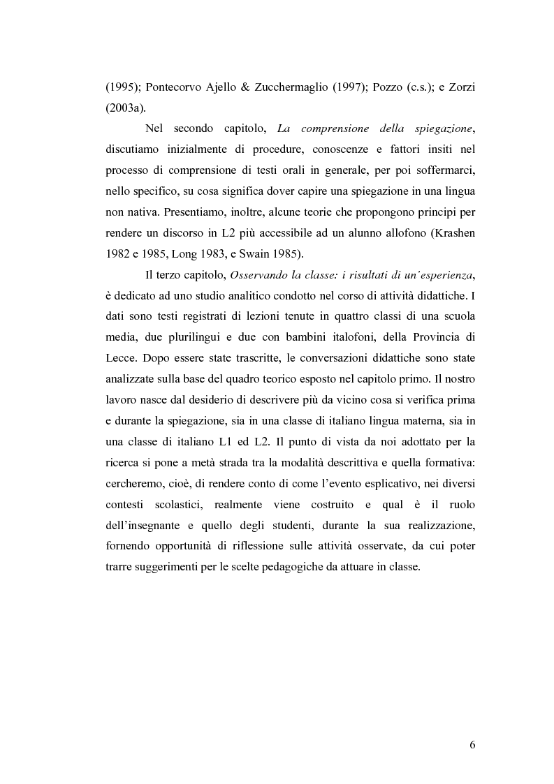Anteprima della tesi: ''Ma dove stanno i riti, professoressa?''. Interazione ed eventi esplicativi in contesti scolastici., Pagina 6
