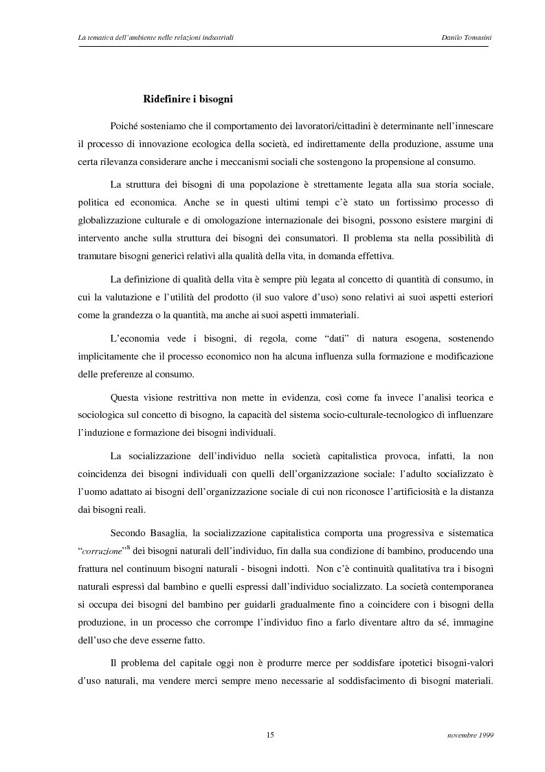 Anteprima della tesi: La tematica dell'ambiente nelle relazioni industriali, Pagina 12