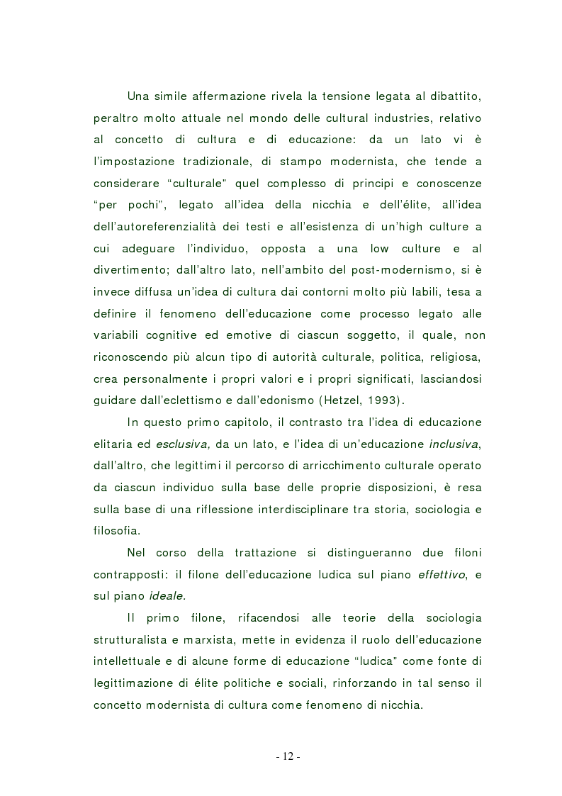 Anteprima della tesi: L'edutainment come fonte di valore per l'impresa e l'individuo., Pagina 11