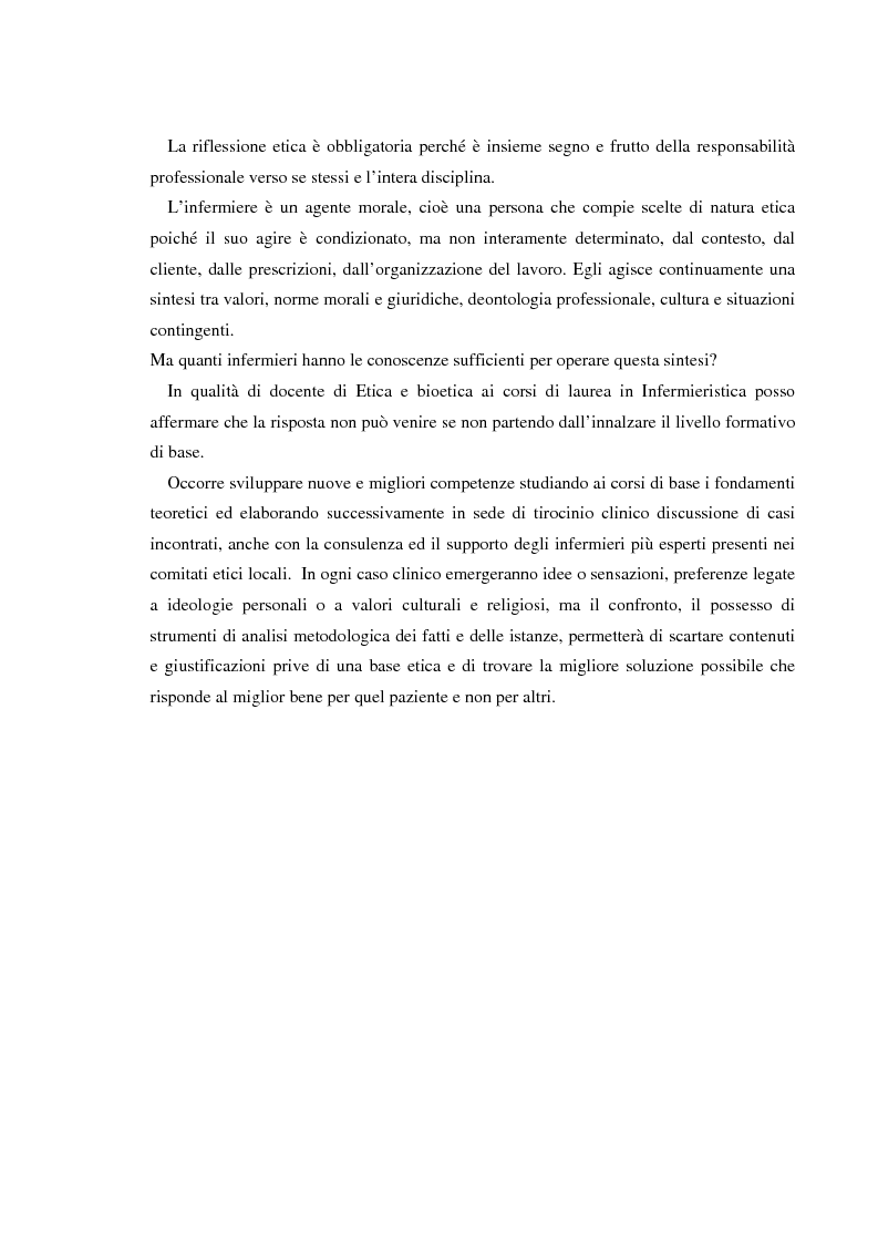 Anteprima della tesi: Dilemmi etici nell'esercizio della professione infermieristica: quali linee guida?, Pagina 6