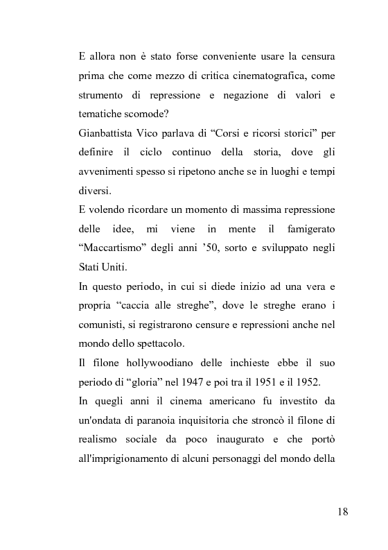 Anteprima della tesi: La censura nel sistema cinematografico e televisivo. Aspetti legislativi, sociali e giuridici., Pagina 14