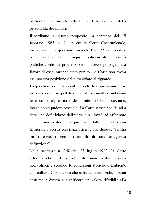 Anteprima della tesi: La censura nel sistema cinematografico e televisivo. Aspetti legislativi, sociali e giuridici., Pagina 6