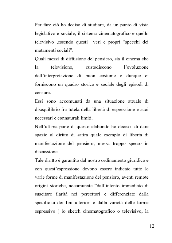 Anteprima della tesi: La censura nel sistema cinematografico e televisivo. Aspetti legislativi, sociali e giuridici., Pagina 8