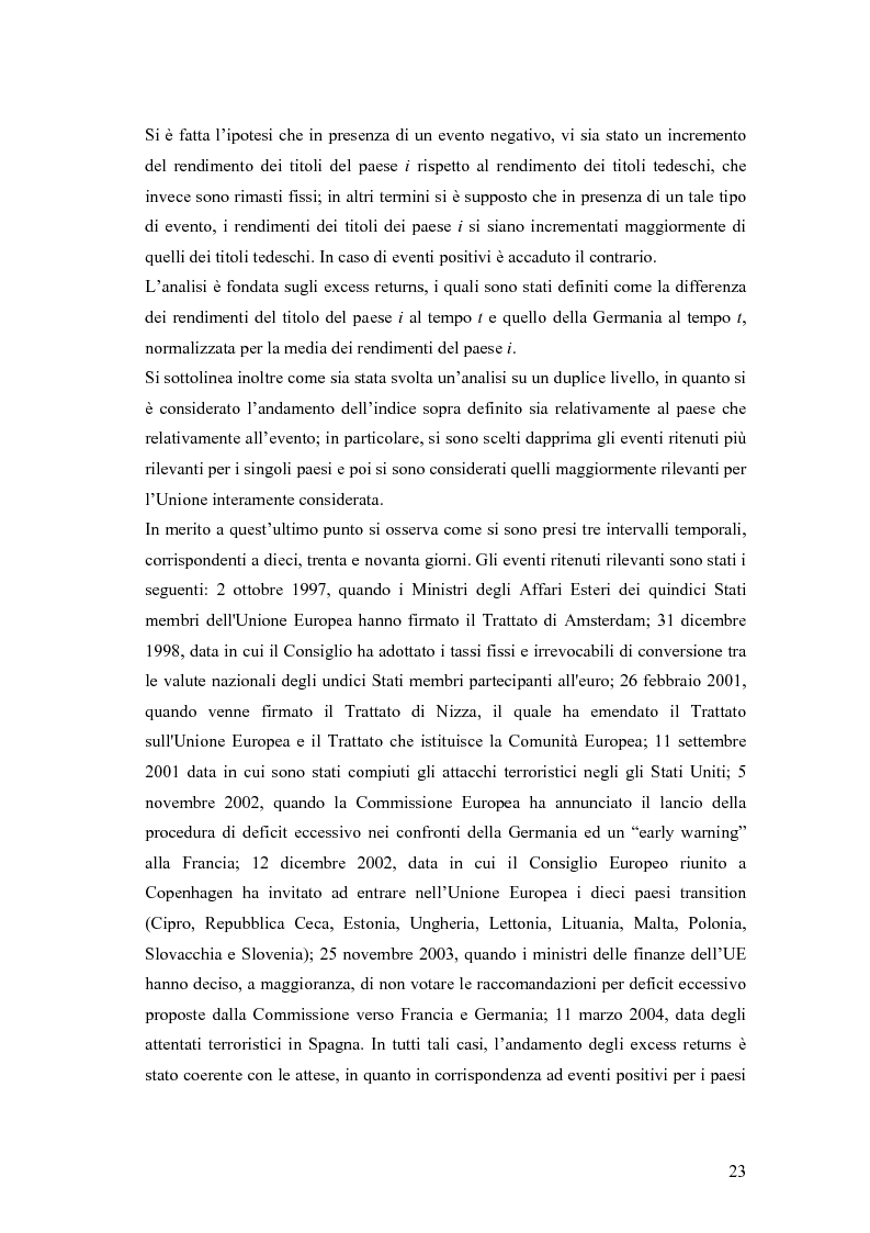 Anteprima della tesi: Event-Study and Econometrics Model of government bonds in European Union., Pagina 11