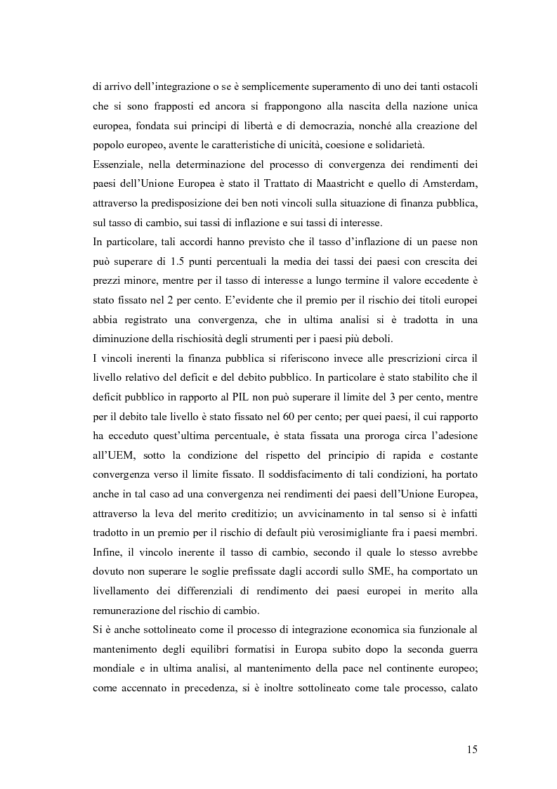 Anteprima della tesi: Event-Study and Econometrics Model of government bonds in European Union., Pagina 3