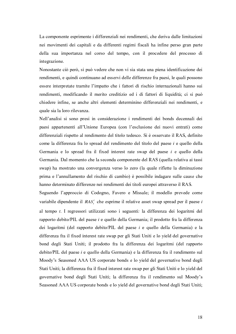 Anteprima della tesi: Event-Study and Econometrics Model of government bonds in European Union., Pagina 6