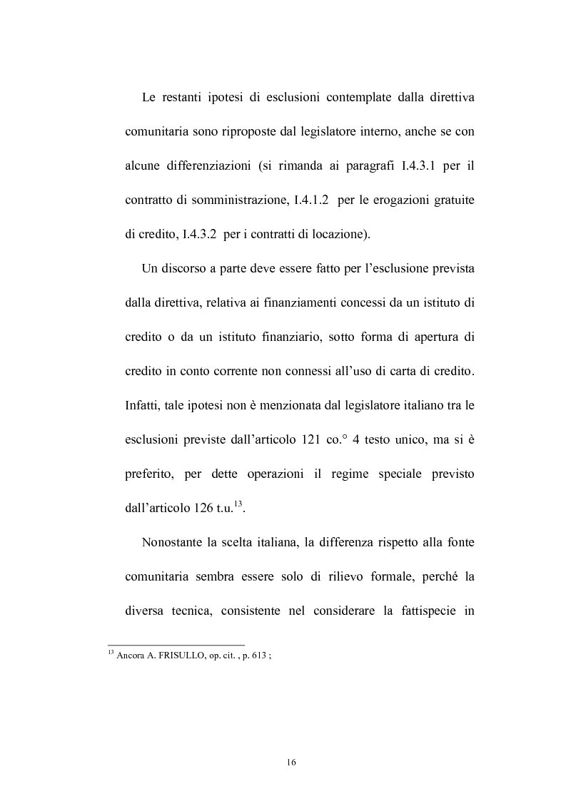 Anteprima della tesi: Il credito al consumo: La fattispecie, Pagina 11