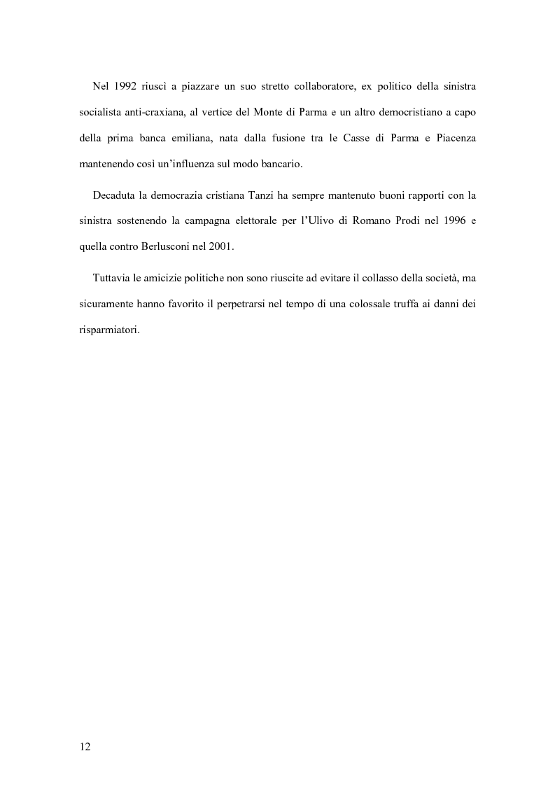 Anteprima della tesi: Il crack Parmalat: una truffa agevolata dal conflitto di interessi degli organi di controllo, Pagina 12