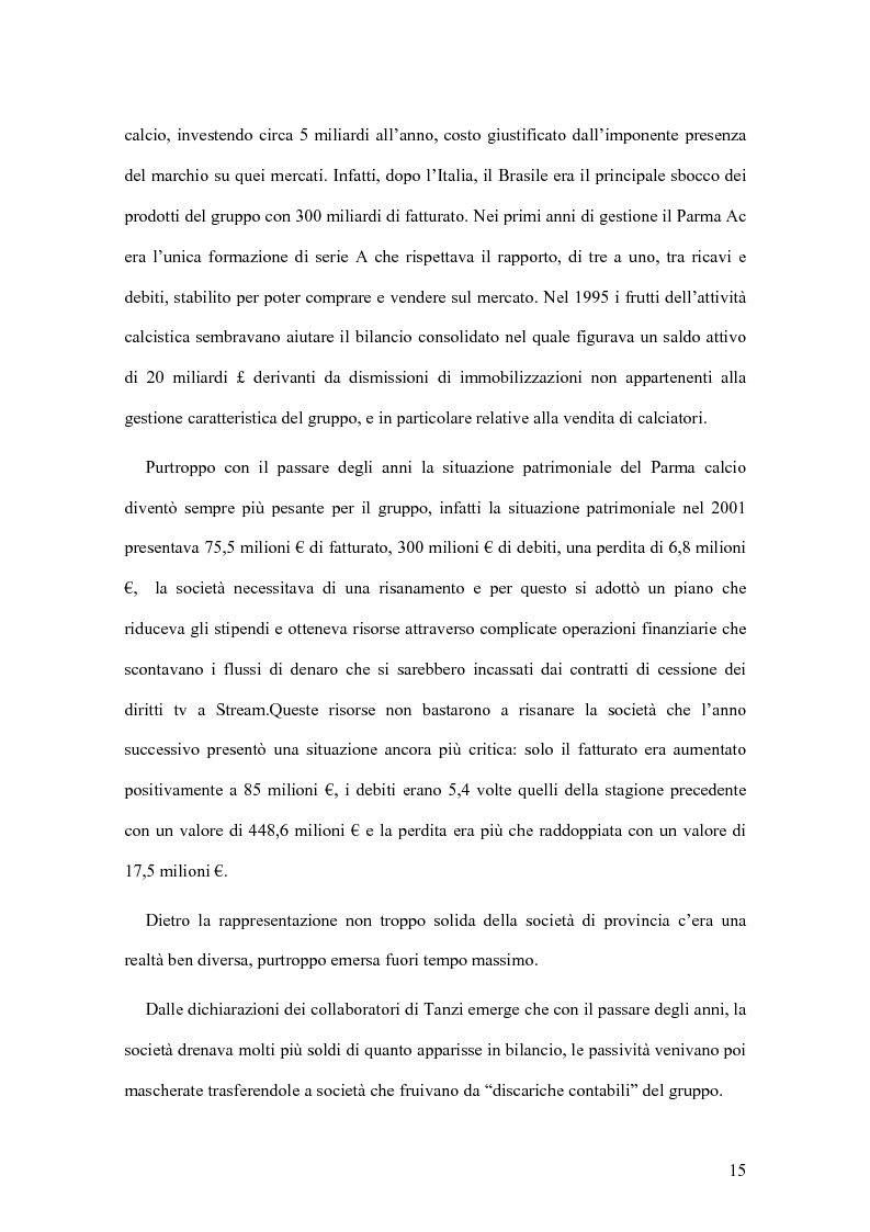 Anteprima della tesi: Il crack Parmalat: una truffa agevolata dal conflitto di interessi degli organi di controllo, Pagina 15