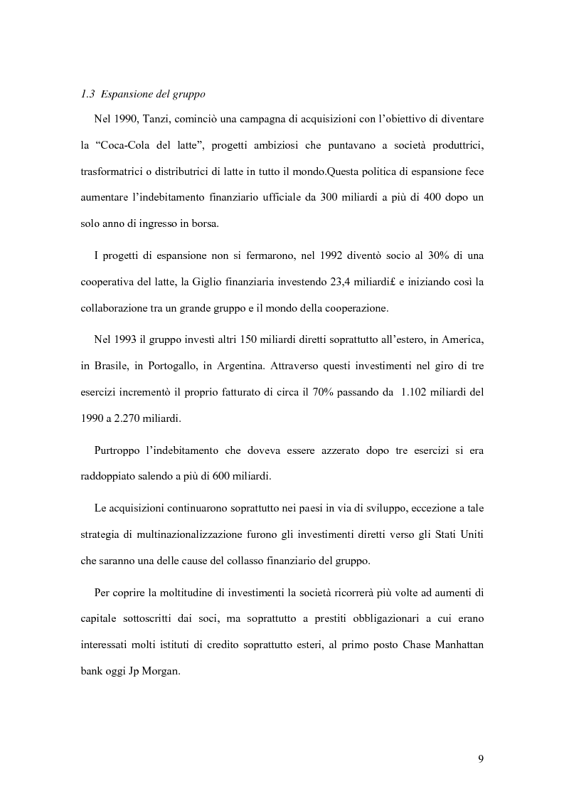 Anteprima della tesi: Il crack Parmalat: una truffa agevolata dal conflitto di interessi degli organi di controllo, Pagina 9