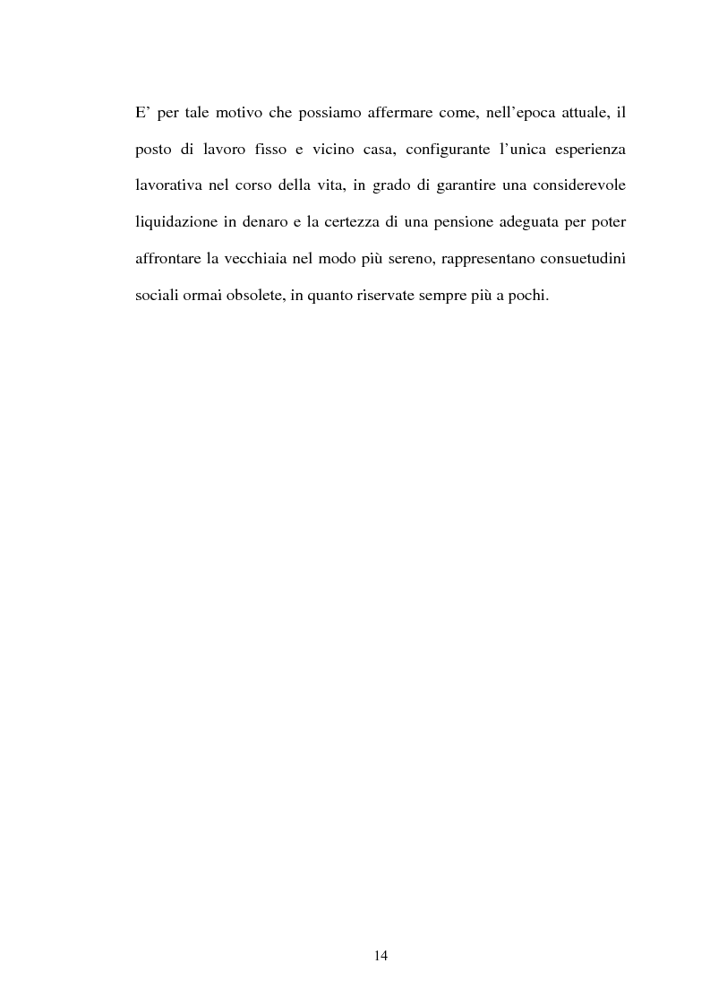 Anteprima della tesi: Il lavoro flessibile: progresso o recessione? Ricerca empirica nel territorio comasco., Pagina 14