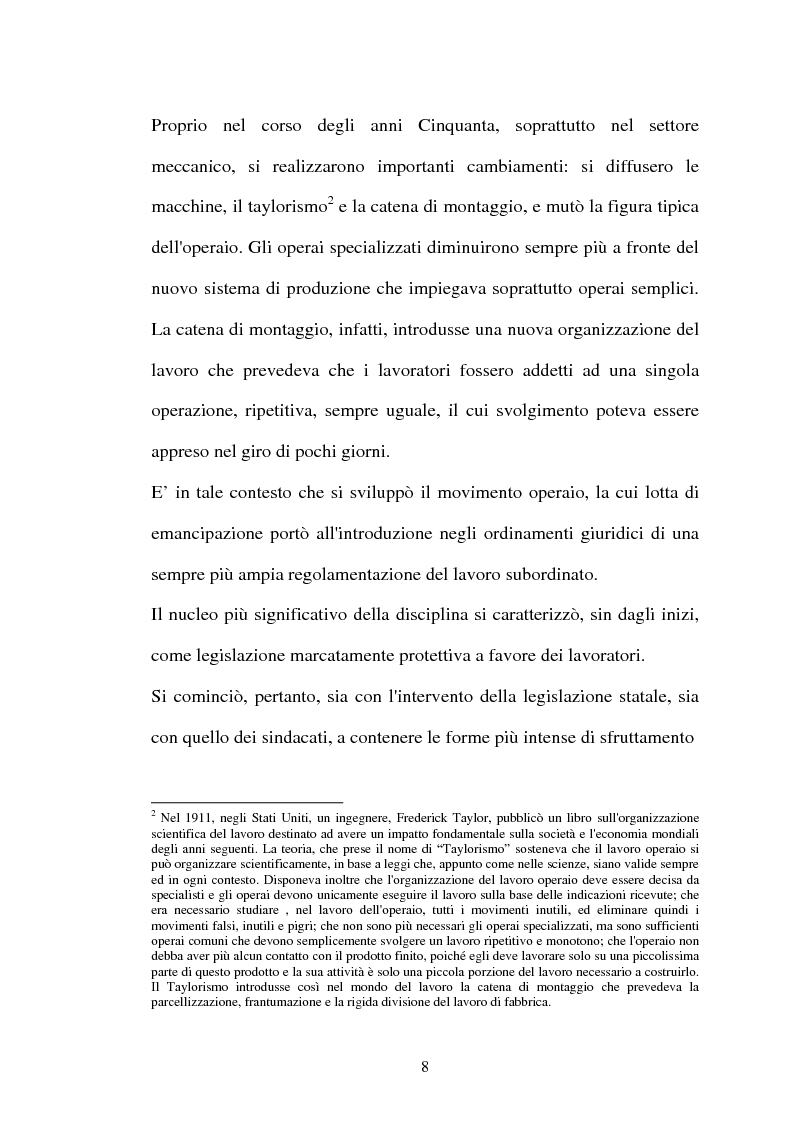 Anteprima della tesi: Il lavoro flessibile: progresso o recessione? Ricerca empirica nel territorio comasco., Pagina 8