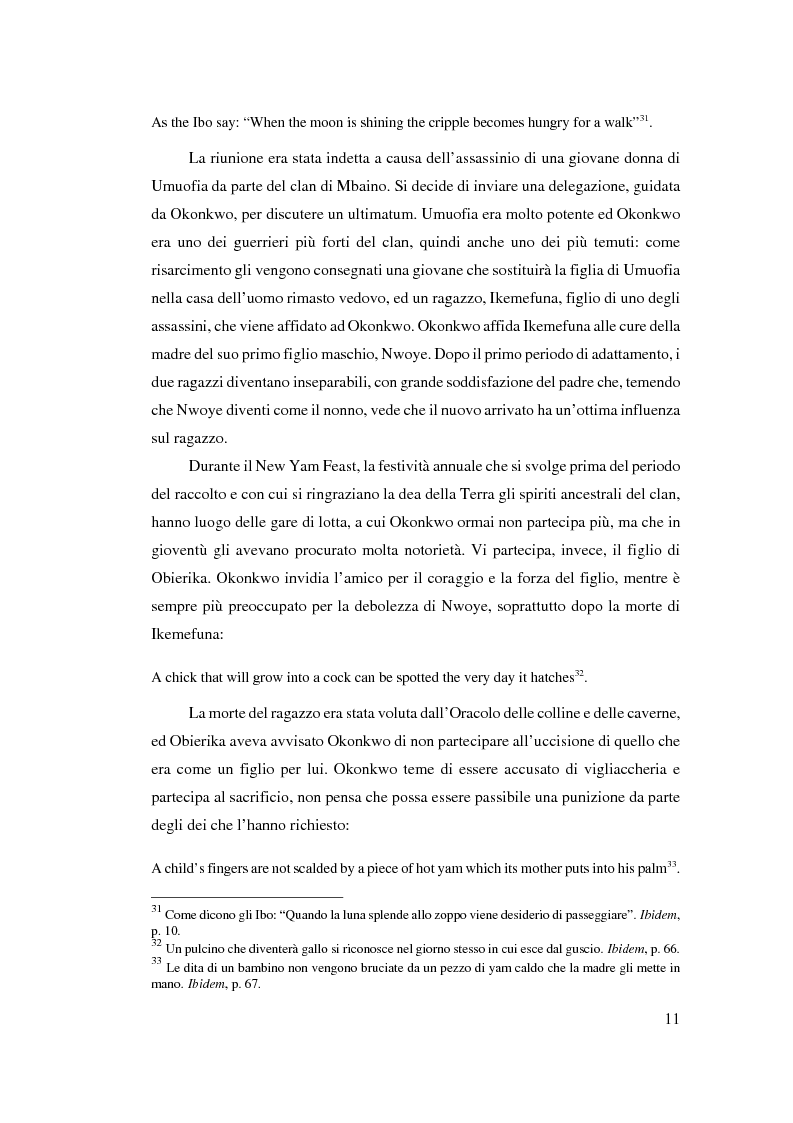 Anteprima della tesi: Tradizione e innovazione nella trilogia di Chinua Achebe, Pagina 11