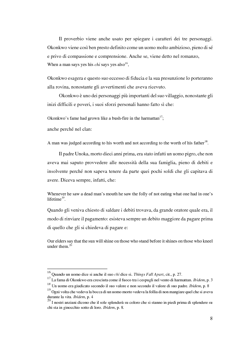 Anteprima della tesi: Tradizione e innovazione nella trilogia di Chinua Achebe, Pagina 8