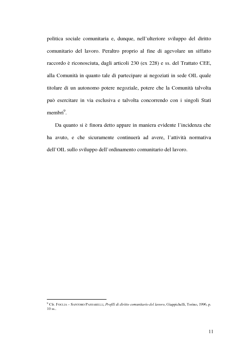 Anteprima della tesi: La tutela dei lavoratori contro i licenziamenti nell'Unione Europea e nel diritto comparato, Pagina 11