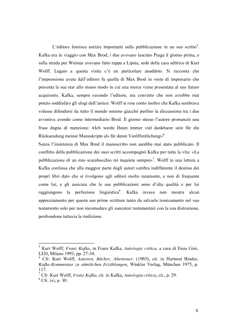 Anteprima della tesi: Betrachtung di Franz Kafka nelle traduzioni italiane, Pagina 4