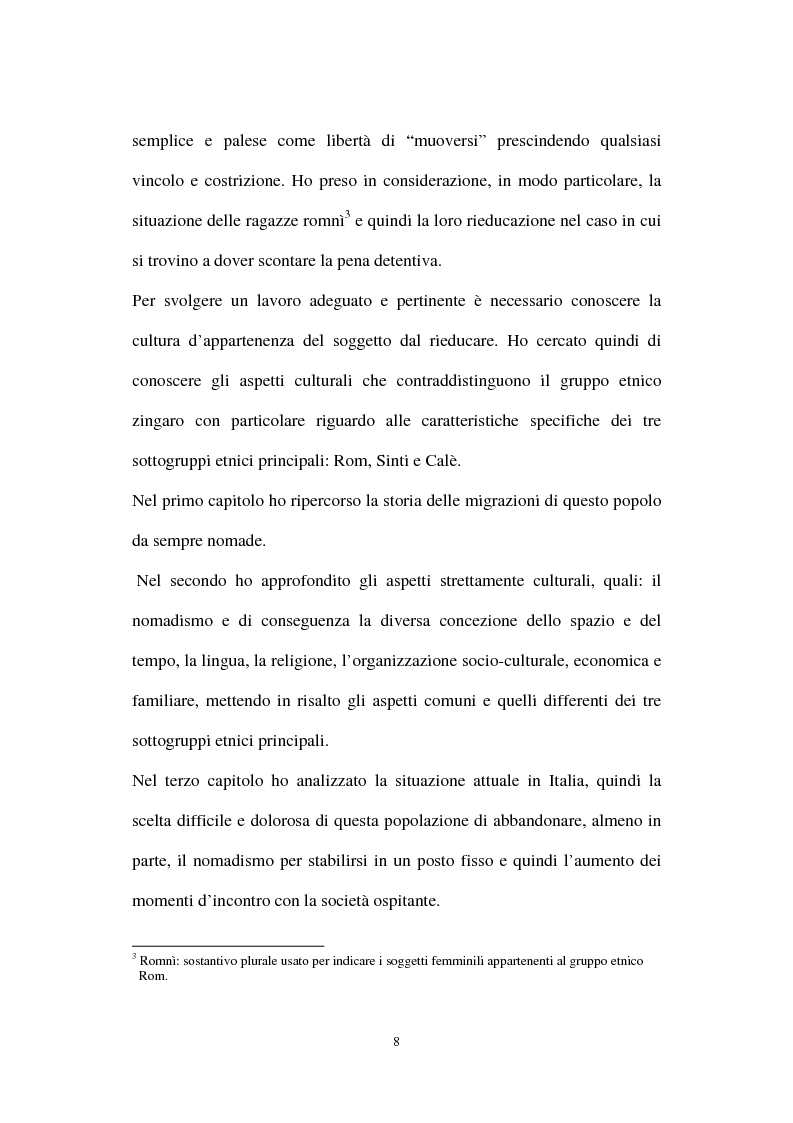 Anteprima della tesi: Le ragazze romni fra il campo e l'istituzione chiusa, Pagina 2