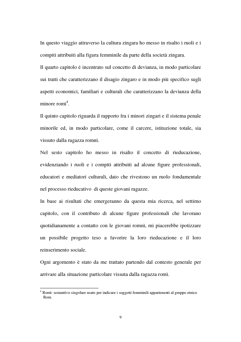 Anteprima della tesi: Le ragazze romni fra il campo e l'istituzione chiusa, Pagina 3