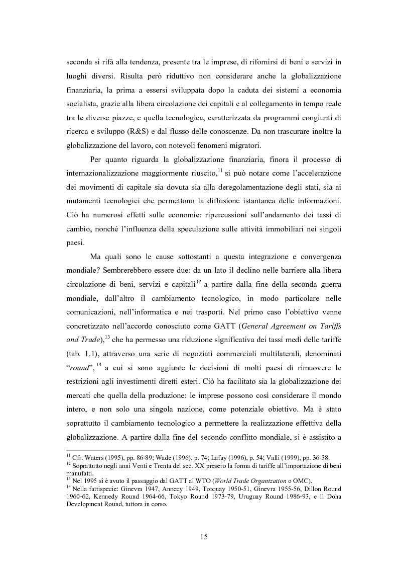 Anteprima della tesi: Giappone: crisi strutturale dell'economia e investimenti diretti in Italia e in Europa, Pagina 7