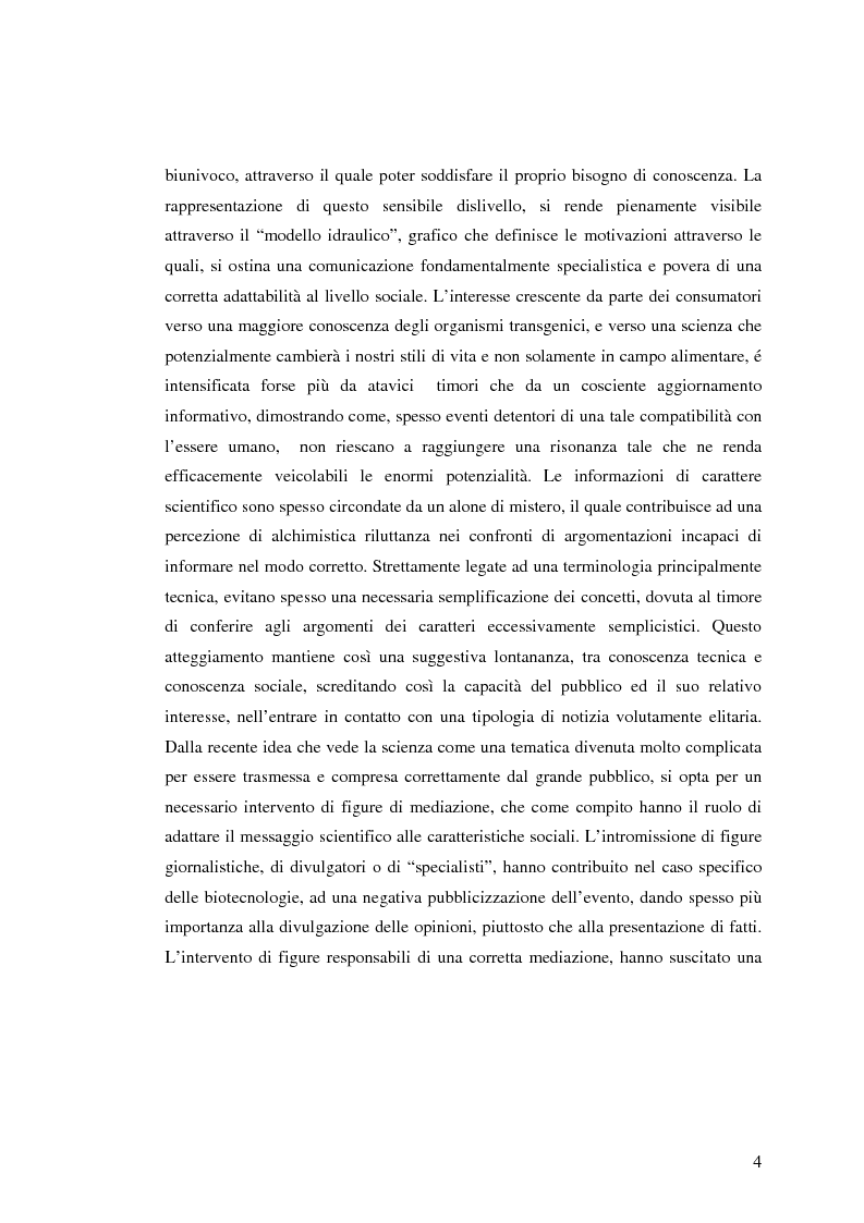 Anteprima della tesi: La comunicazione pubblicitaria nelle biotecnologie, Pagina 2