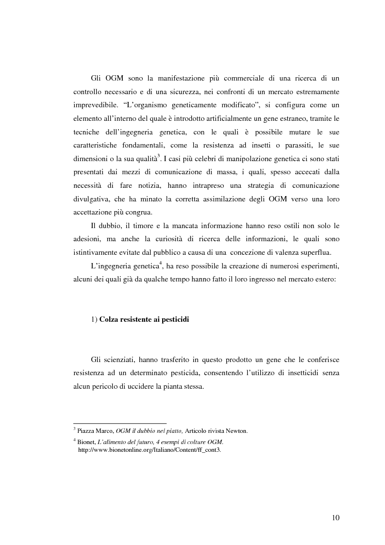 Anteprima della tesi: La comunicazione pubblicitaria nelle biotecnologie, Pagina 8