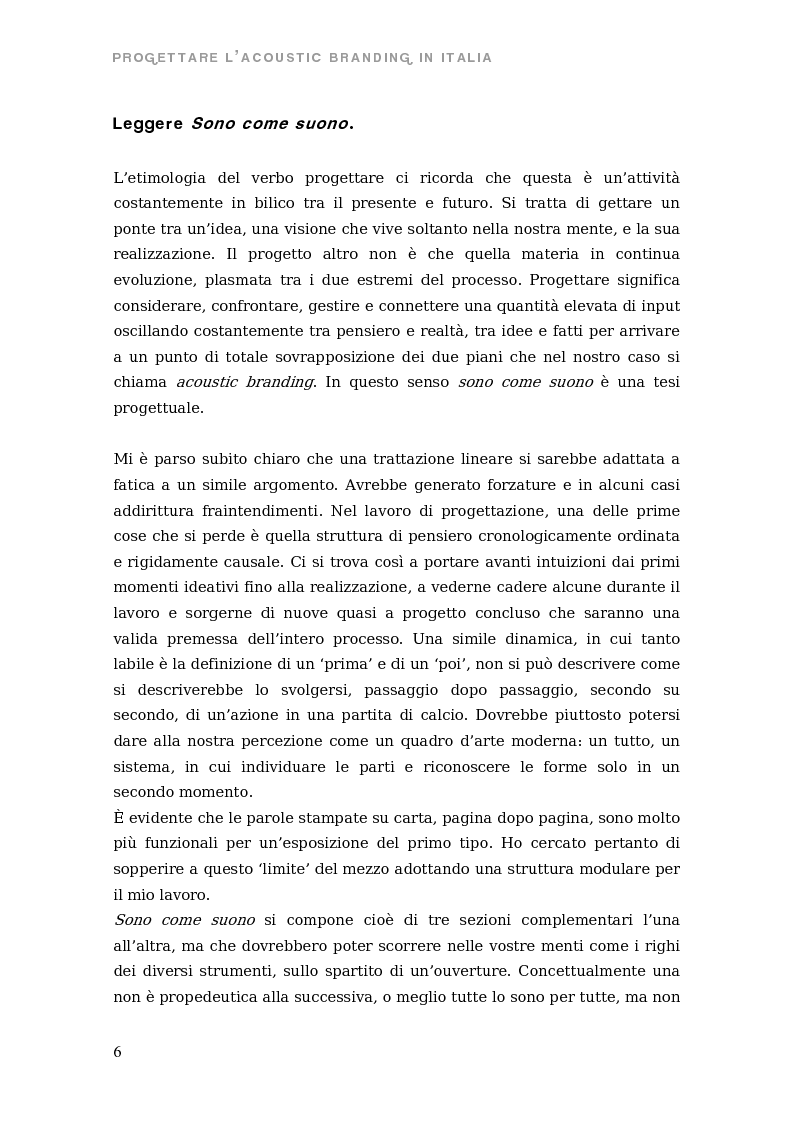 Anteprima della tesi: Sono come suono. Progettare l'acoustic branding in Italia., Pagina 3