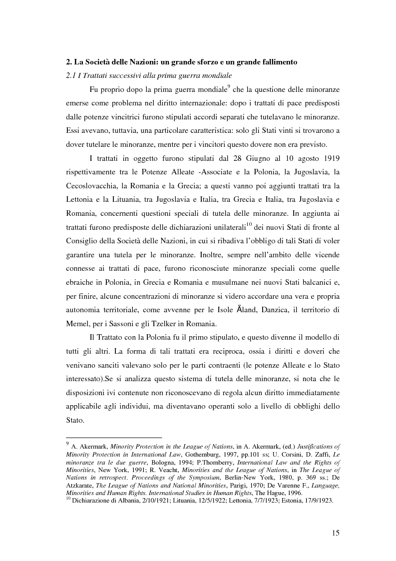 Anteprima della tesi: La tutela delle minoranze nazionali in Europa, Pagina 11