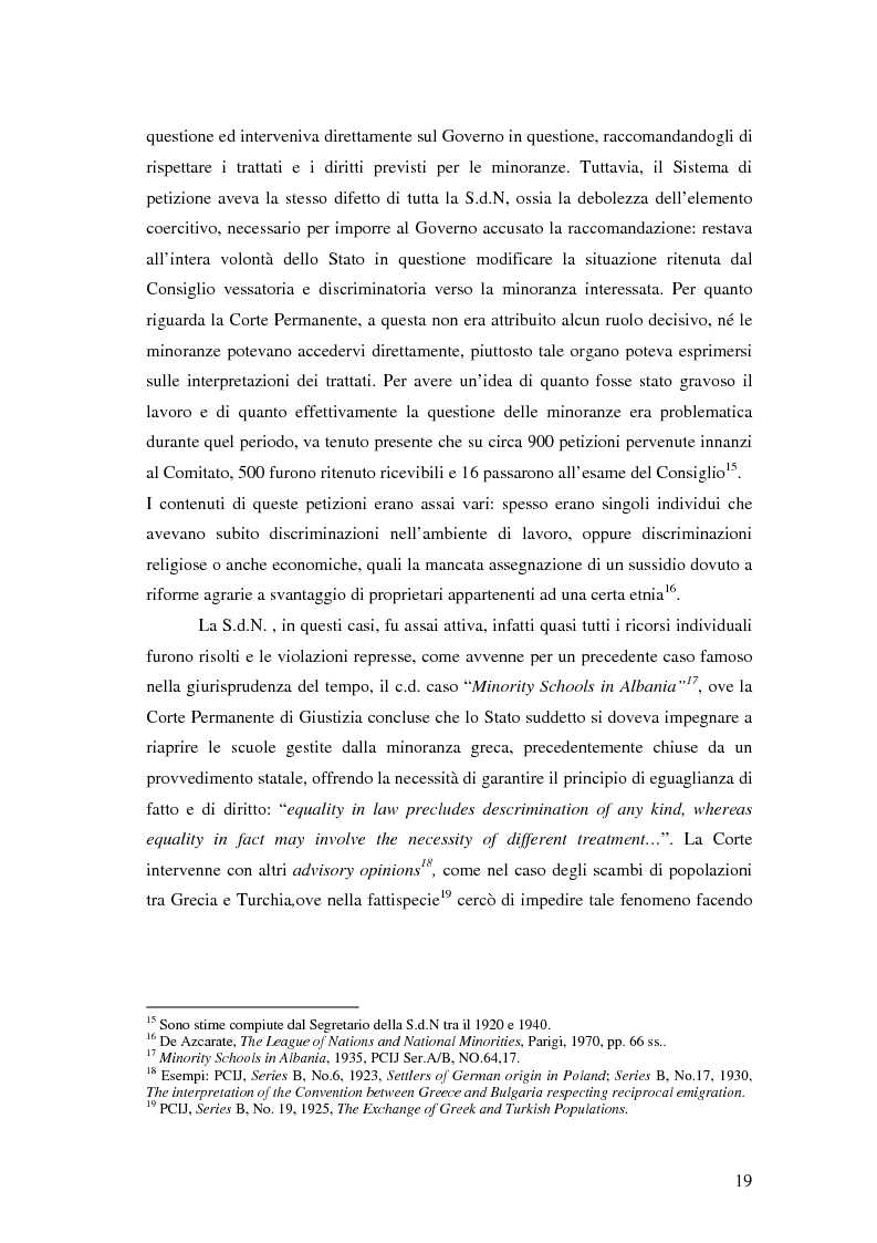 Anteprima della tesi: La tutela delle minoranze nazionali in Europa, Pagina 15