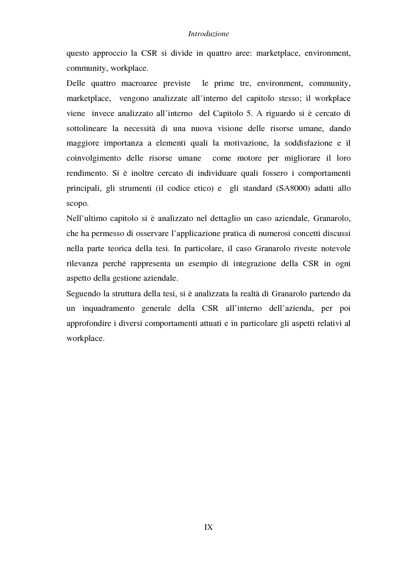 Anteprima della tesi: Responsabilità sociale di impresa e Workplace, Pagina 5