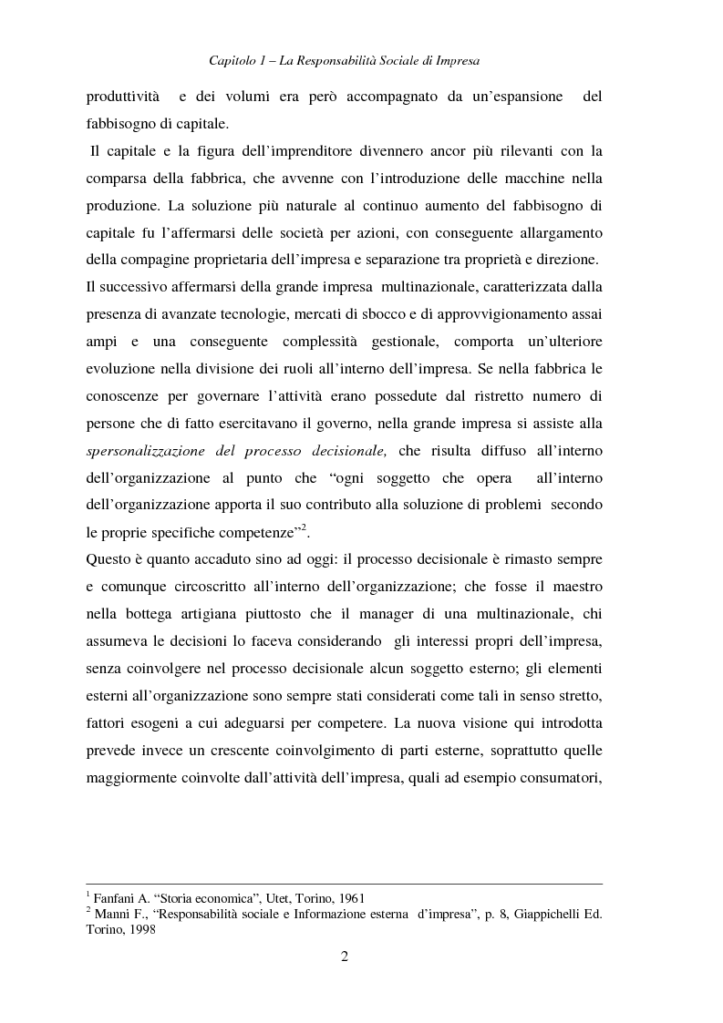 Anteprima della tesi: Responsabilità sociale di impresa e Workplace, Pagina 7