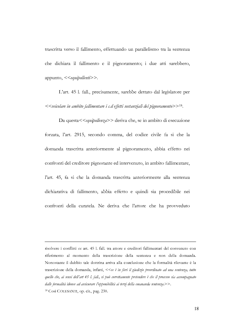Anteprima della tesi: Fallimento e contratto preliminare, Pagina 14