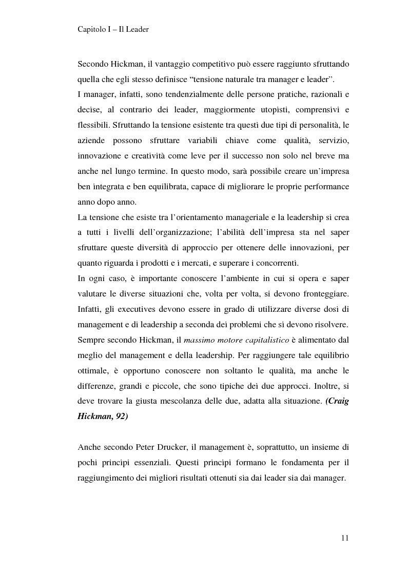 Anteprima della tesi: Leadership e motivazione, Pagina 11