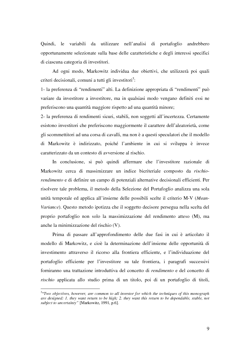 Anteprima della tesi: Approcci Multicriteriali per Problemi di Selezione di Portafoglio: un'applicazione alla Finanza Socialmente Responsabile, Pagina 6